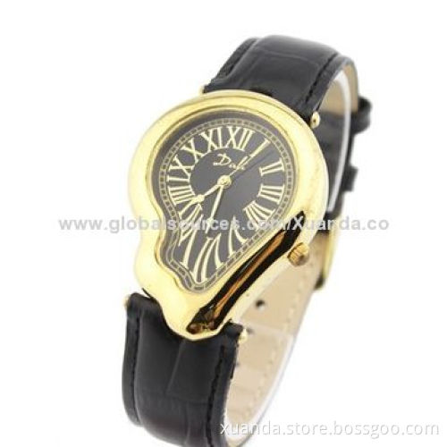 Rose gold alloy sports watches, heart-shaped dial with full stoneNew